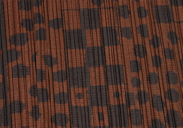 PLEATS PLEASE Dot Check Printed Halter Neck Long Cardigan K-167333_012