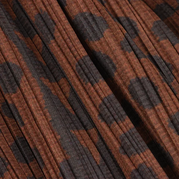 PLEATS PLEASE Dot Check Printed Halter Neck Long Cardigan K-167333_013