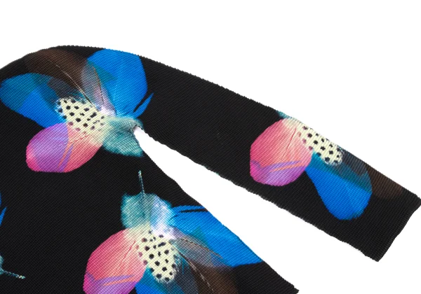 ISSEY MIYAKE me Feather Print Stretch Pleats Top K-167341_005
