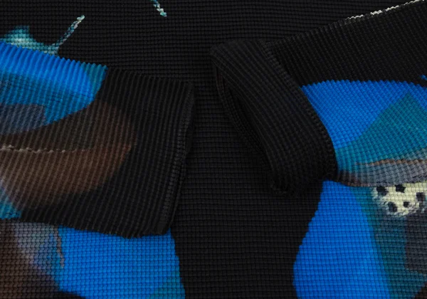 ISSEY MIYAKE me Feather Print Stretch Pleats Top K-167341_006