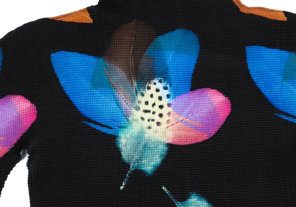 ISSEY MIYAKE me Feather Print Stretch Pleats Top K-167341_008
