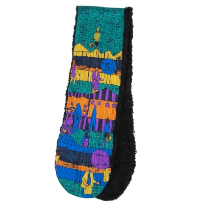 Unbranded Marche Print Boa Lined Stole