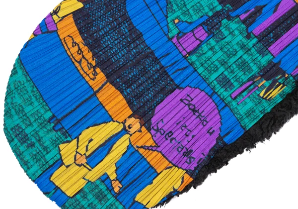 Unbranded Marche Print Boa Lined Stole K-167344_003