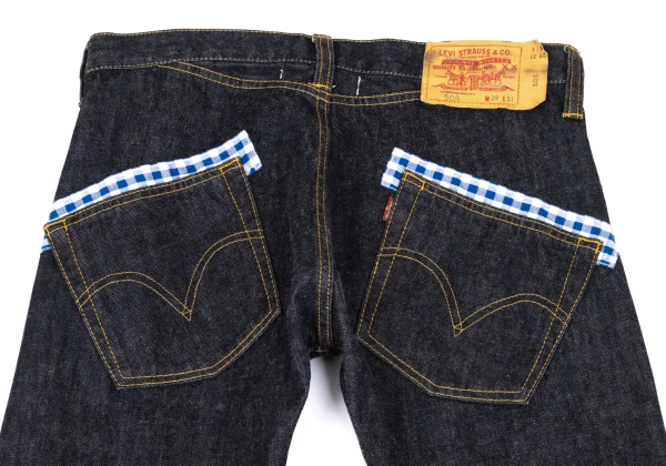 JUNYA WATANABE MAN×Levi's 505 Gingham Check Pocket Switching Jeans K-167348_010