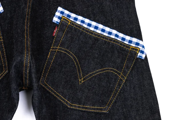 JUNYA WATANABE MAN×Levi's 505 Gingham Check Pocket Switching Jeans K-167348_012