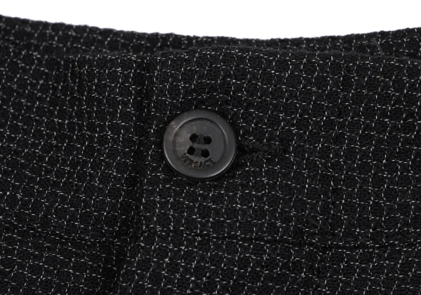 GIANNI VERSACE Wool Plaid Weave Tuck Double Pants K-167350_003