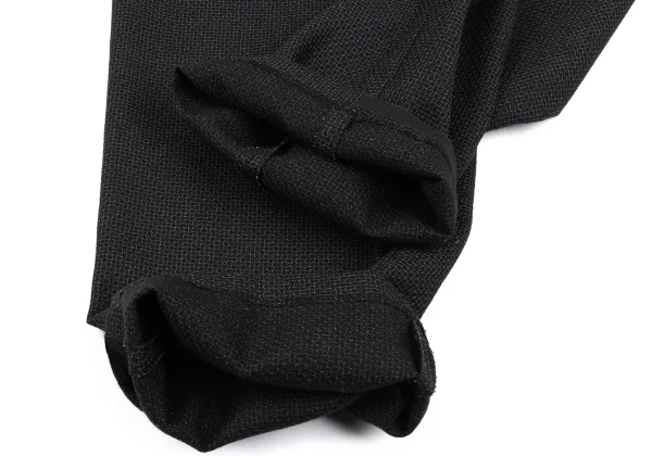 GIANNI VERSACE Wool Plaid Weave Tuck Double Pants K-167350_008