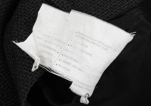 GIANNI VERSACE Wool Plaid Weave Tuck Double Pants K-167350_013