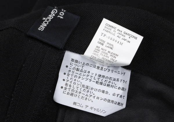 tricot COMME des GARCONS Wool Side Button Tuck Pants K-167359_012