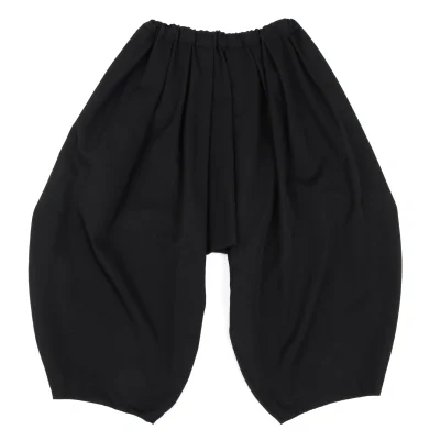 COMME des GARCONS Wool Gabardine Tuck Dropped Crotch Pants