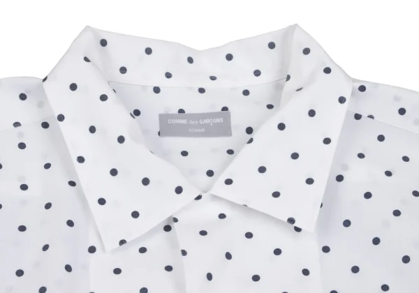 COMME des GARCONS HOMME Dot Open Collar Short Sleeve Shirt K-167364_004