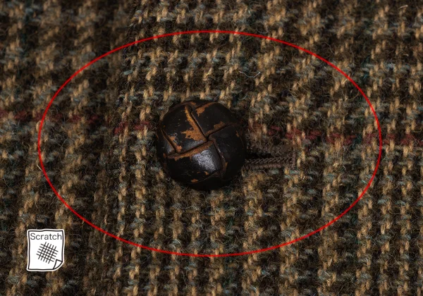 Papas Harris Tweed Corduroy Switching Check Jacket K-167365_011