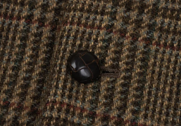 Papas Harris Tweed Corduroy Switching Check Jacket K-167365_012