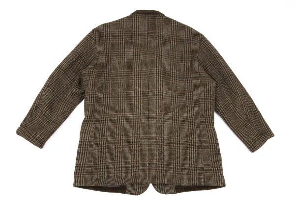 Papas Harris Tweed Corduroy Switching Check Jacket K-167365_017