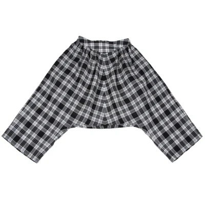 tricot COMME des GARCONS See-through Check Dropped Crotch Pants