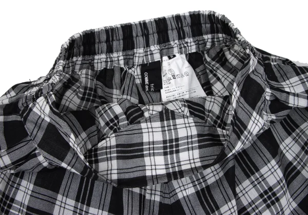 tricot COMME des GARCONS See-through Check Dropped Crotch Pants K-167369_004