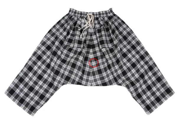 tricot COMME des GARCONS See-through Check Dropped Crotch Pants K-167369_007