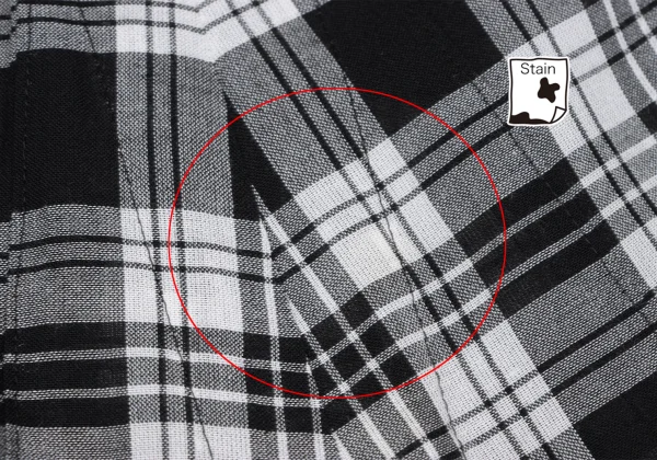 tricot COMME des GARCONS See-through Check Dropped Crotch Pants K-167369_008