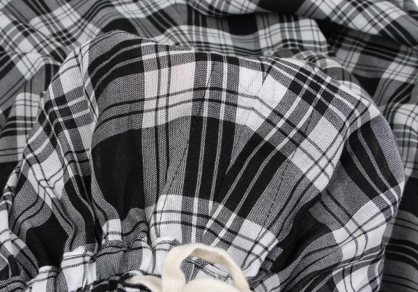 tricot COMME des GARCONS See-through Check Dropped Crotch Pants K-167369_011