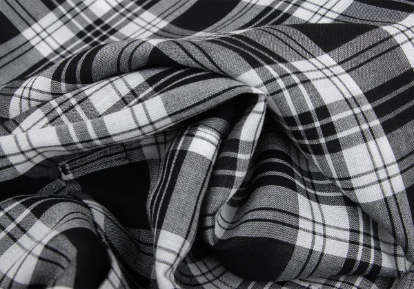 tricot COMME des GARCONS See-through Check Dropped Crotch Pants K-167369_012