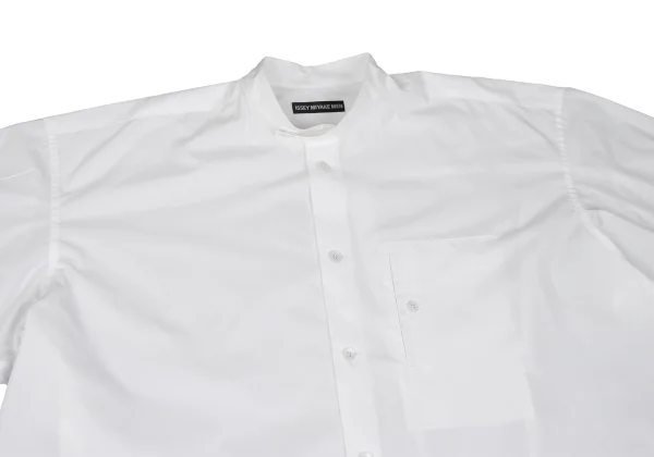ISSEY MIYAKE MEN Poly Cotton Mao collar Oversized Shirt K-167370_002