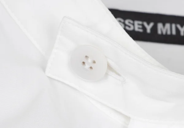 ISSEY MIYAKE MEN Poly Cotton Mao collar Oversized Shirt K-167370_004