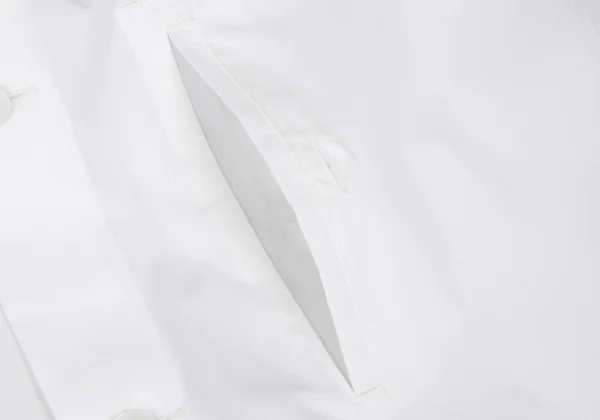 ISSEY MIYAKE MEN Poly Cotton Mao collar Oversized Shirt K-167370_006