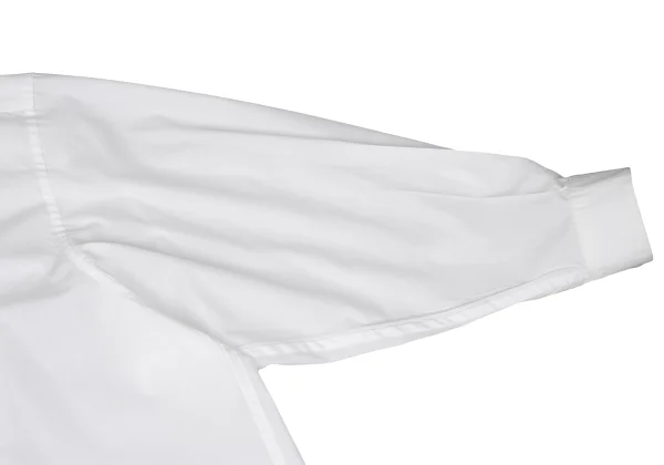 ISSEY MIYAKE MEN Poly Cotton Mao collar Oversized Shirt K-167370_007