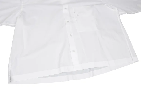 ISSEY MIYAKE MEN Poly Cotton Mao collar Oversized Shirt K-167370_011