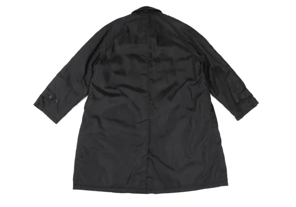 PRADA Unborn Calf Collar Nylon Balmacaan Coat K-167372_013
