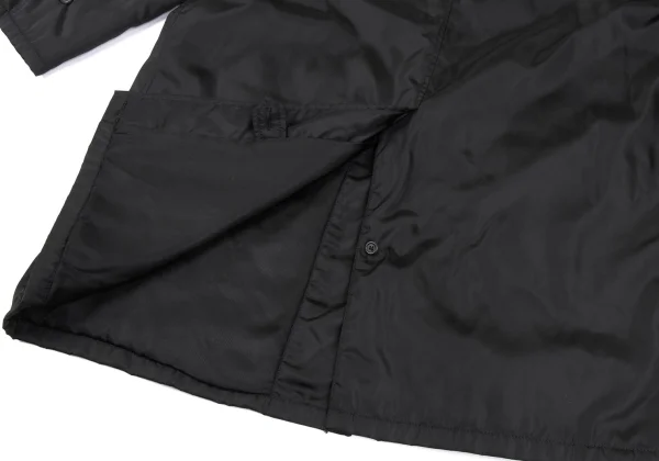 PRADA Unborn Calf Collar Nylon Balmacaan Coat K-167372_015