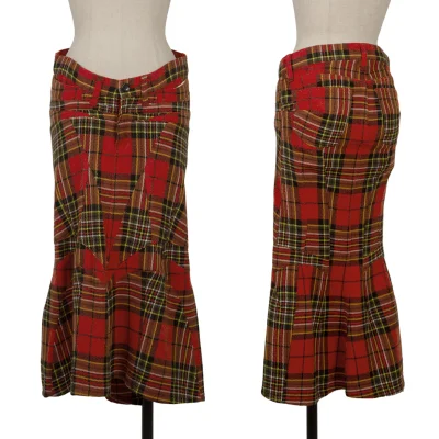 JUNYA WATANABE COMME des GARCONS Acrylic Blend Checked Skirt