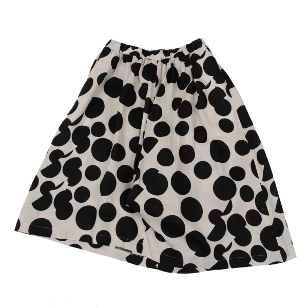 COMME des GARCONS Linen Dot Hole Design Skirt K-167376_002