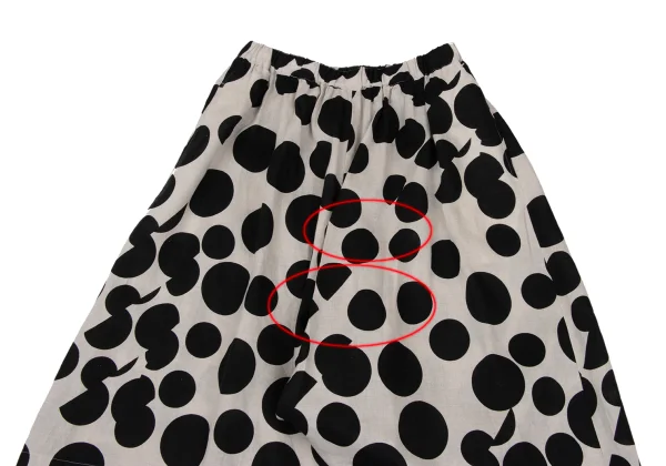 COMME des GARCONS Linen Dot Hole Design Skirt K-167376_003