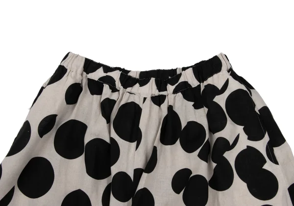 COMME des GARCONS Linen Dot Hole Design Skirt K-167376_006