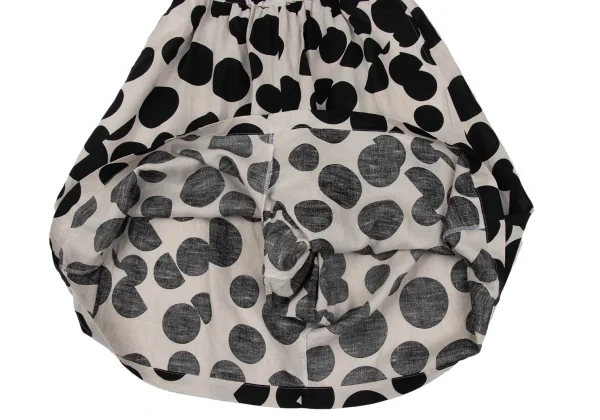 COMME des GARCONS Linen Dot Hole Design Skirt K-167376_011