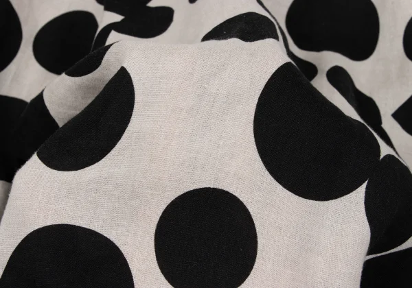 COMME des GARCONS Linen Dot Hole Design Skirt K-167376_013