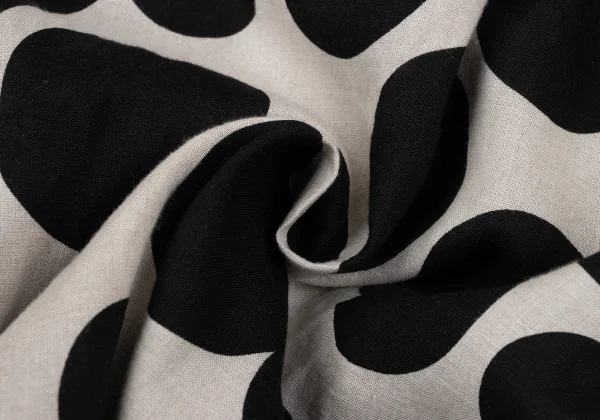 COMME des GARCONS Linen Dot Hole Design Skirt K-167376_014