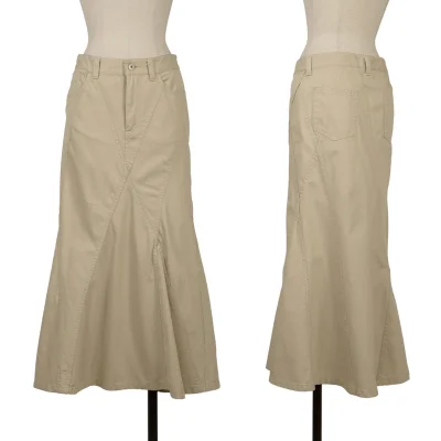 JUNYA WATANABE COMME des GARCONS Cotton Diagonal Switching Flared Skirt