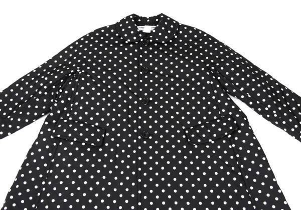 COMME des GARCONS Poly Padded Dot Flare Coat K-167379_003