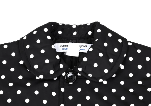 COMME des GARCONS Poly Padded Dot Flare Coat K-167379_004