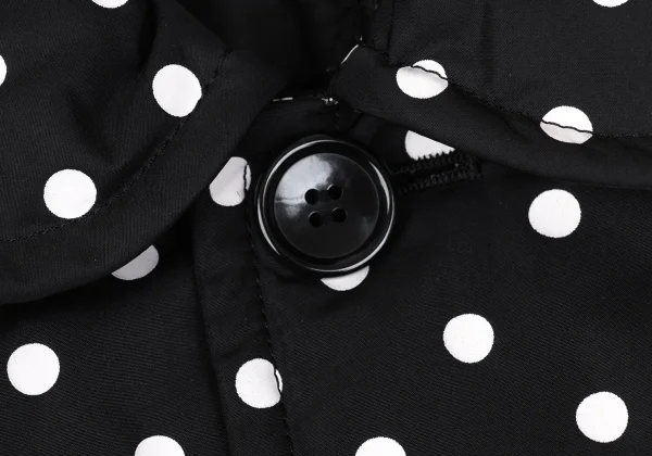 COMME des GARCONS Poly Padded Dot Flare Coat K-167379_005