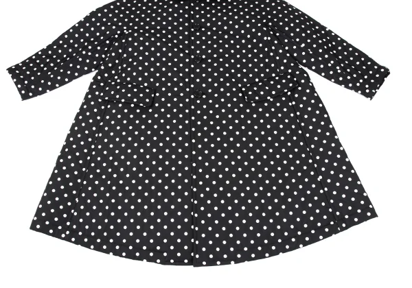 COMME des GARCONS Poly Padded Dot Flare Coat K-167379_008
