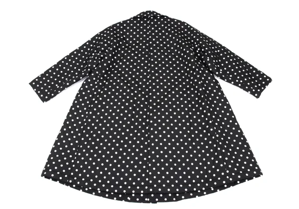 COMME des GARCONS Poly Padded Dot Flare Coat K-167379_011