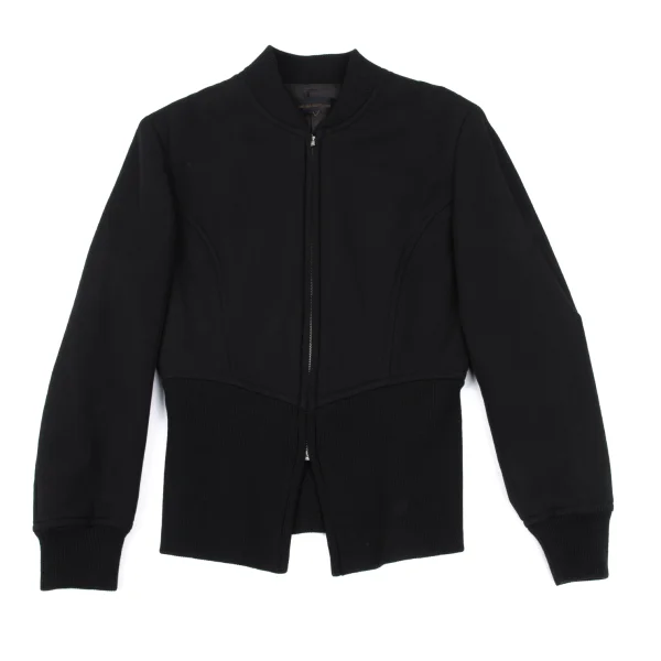 COMME des GARCONS Wool Rib Design Padded Blouson K-167380_002