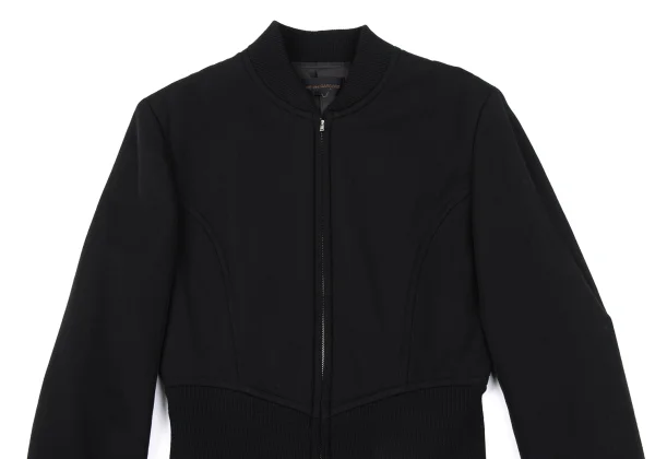 COMME des GARCONS Wool Rib Design Padded Blouson K-167380_003