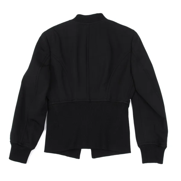 COMME des GARCONS Wool Rib Design Padded Blouson K-167380_010
