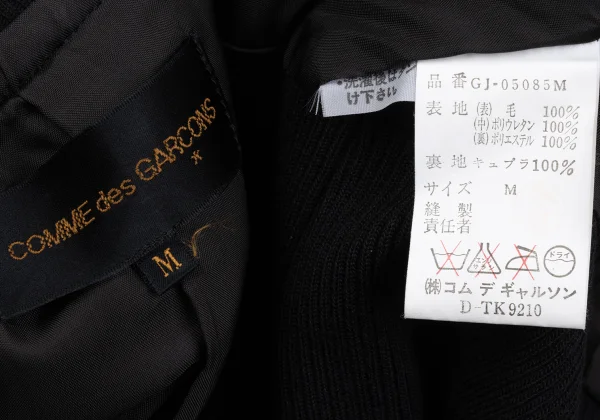 COMME des GARCONS Wool Rib Design Padded Blouson K-167380_015