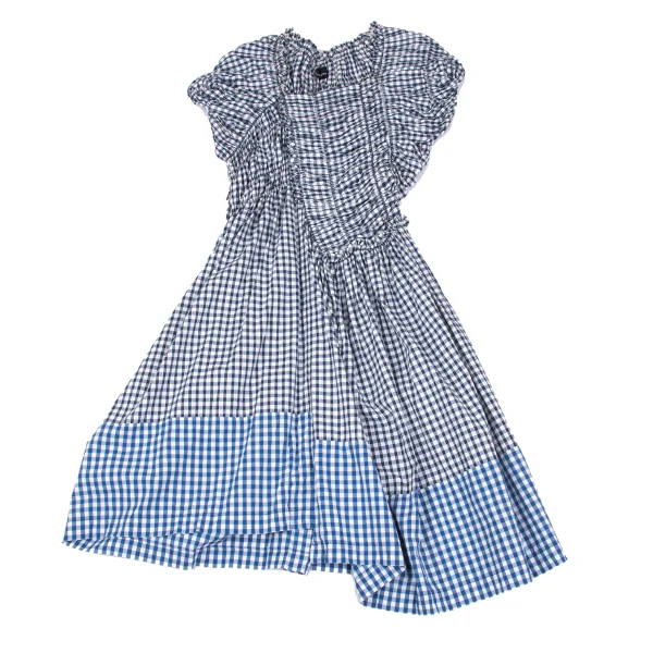 tricot COMME des GARCON Gathered Design Gingham Check Dress K-167381_002