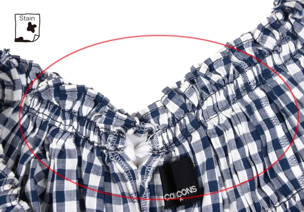 tricot COMME des GARCON Gathered Design Gingham Check Dress K-167381_005